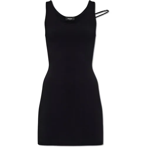 Schwarzes Kleid Damenmode , Damen, Größe: L - Dsquared2 - Modalova
