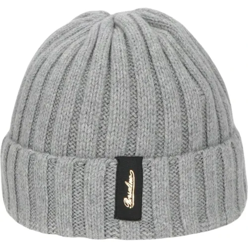 Weiche Cashmere Rippstrick Beanie Mütze - Borsalino - Modalova