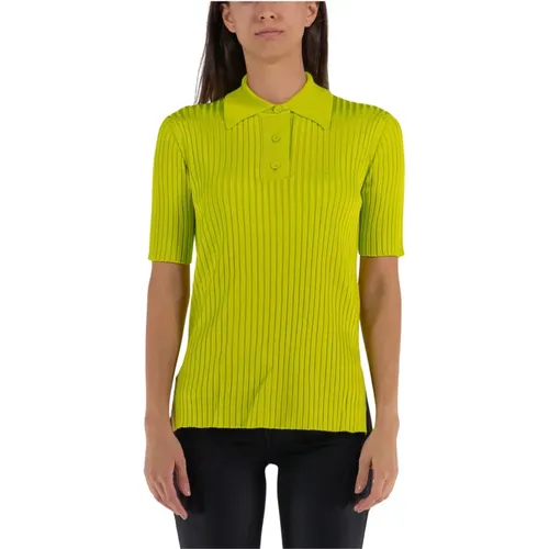 Knit Polo Shirt , female, Sizes: L, S, M - Jil Sander - Modalova