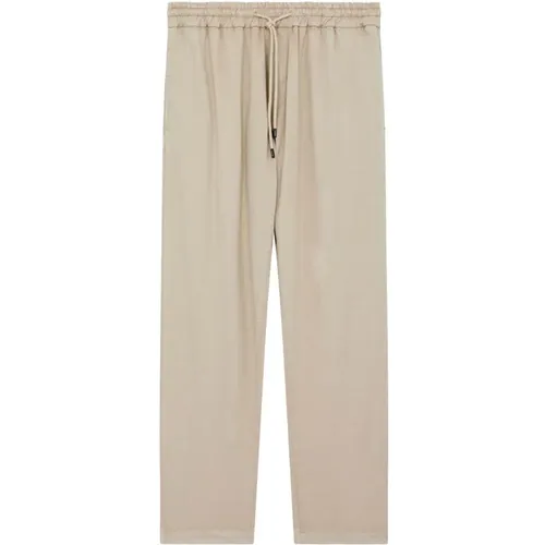 Yuri Linen Trousers , male, Sizes: W38, W35 - Dondup - Modalova