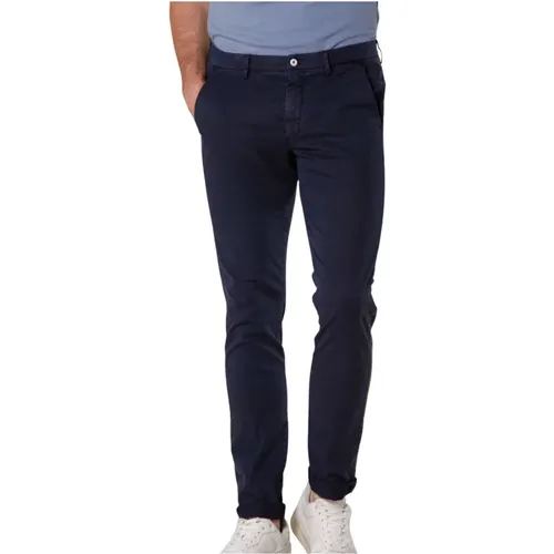 Slim Fit Chino Hose aus Baumwolle und Tencel , Herren, Größe: S - Mason's - Modalova