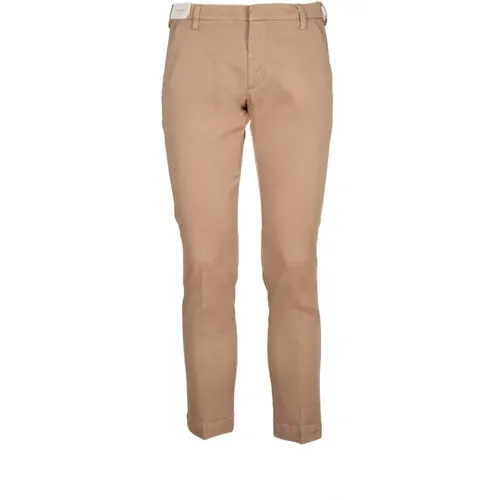 Camel Cotton Gabardine Shorts with Pockets , male, Sizes: W38, W40, W31 - Entre amis - Modalova