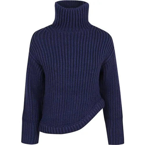 Blaue Pullover Aw24 Damenmode , Damen, Größe: XS - Victoria Beckham - Modalova