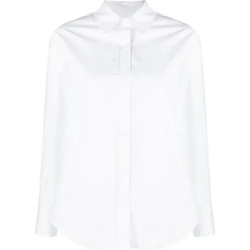 Shirts,Satin Baumwollhemd für Frauen - Calvin Klein - Modalova