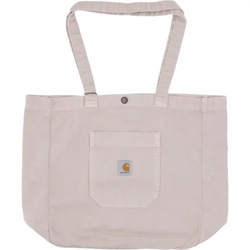 Stone Dyed Garrison Tote Bag , male, Sizes: ONE SIZE - Carhartt WIP - Modalova