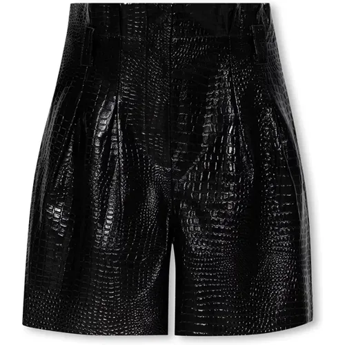 Horizon Leder-Shorts , Damen, Größe: S - Notes Du Nord - Modalova