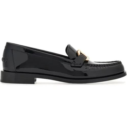 Leather Slip-On Moccasins , female, Sizes: 3 UK, 2 1/2 UK - Salvatore Ferragamo - Modalova