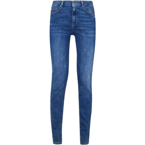 High-Waist Skinny Jeans mit Used-Look , Damen, Größe: W28 - Liu Jo - Modalova