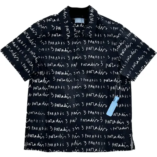 Logo Appliqué Shirt , male, Sizes: L, S, M - 3.Paradis - Modalova