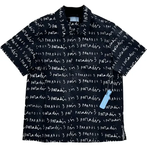 Shirt mit Logo-Applikationen , Herren, Größe: L - 3.Paradis - Modalova