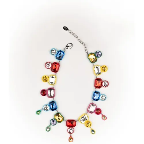 MultiColour Cabochon Glass Necklace , female, Sizes: ONE SIZE - Max Mara Weekend - Modalova