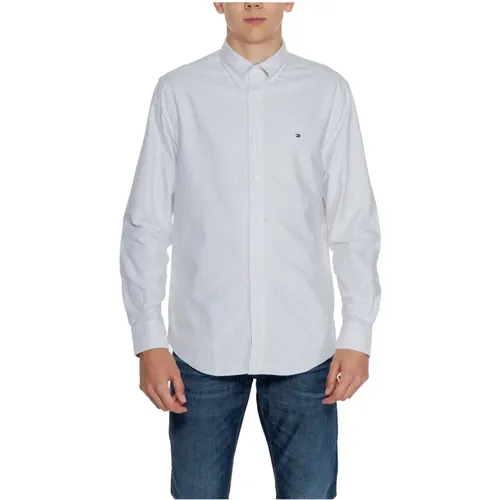 Geometrisches Hemd Klassischer Kragen Herren , Herren, Größe: 2XL - Tommy Hilfiger - Modalova