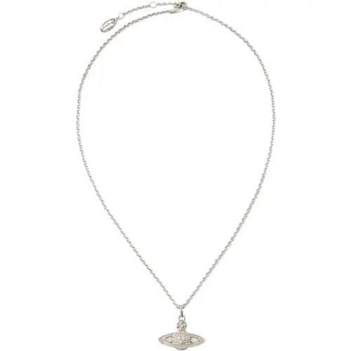 Messing Silber Anhänger Halskette - Mini Bas Relief - Vivienne Westwood - Modalova
