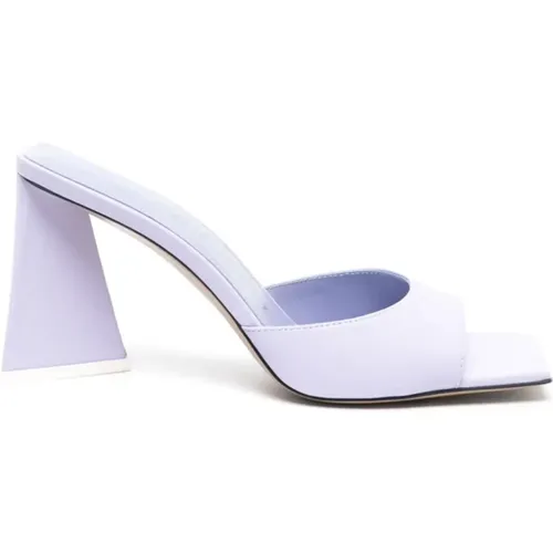 Lilac Mini Devon Heels , female, Sizes: 4 1/2 UK, 3 UK, 5 1/2 UK, 4 UK, 5 UK, 6 1/2 UK, 6 UK - The Attico - Modalova