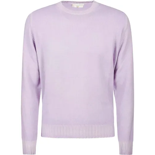 Wool Cashmere Crewneck Sweater , male, Sizes: L - Filippo De Laurentiis - Modalova