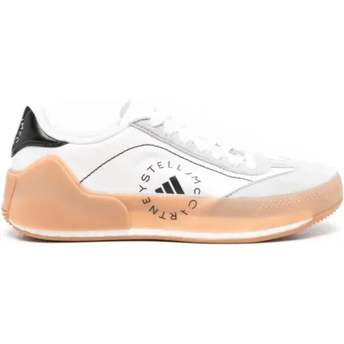 Weiße Shell Panel Sneakers , Damen, Größe: 37 1/2 EU - adidas by stella mccartney - Modalova