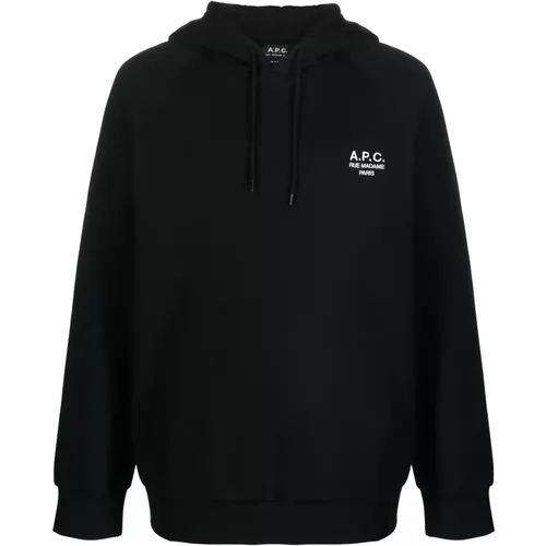 Logo Embroidered Hoodie , male, Sizes: XL, M, L - A.p.c. - Modalova