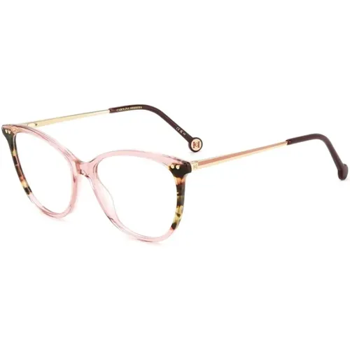 Pink Havana Glasses for Fashion-Forward Women , female, Sizes: 54 MM - Carolina Herrera - Modalova