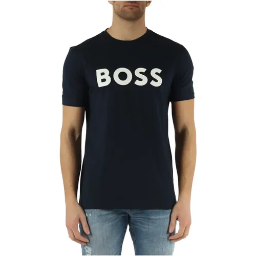 Boss , Tops ,Blue male, Sizes: 3XL - Boss - Modalova