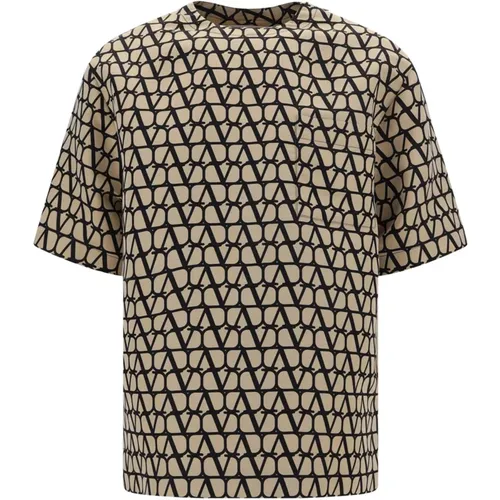 Iconografisches Crewneck T-Shirt - Valentino - Modalova