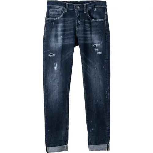 Slim Fit Denim Jeans - Elevate Your Style! , male, Sizes: 5XL, L, M, S - Dondup - Modalova