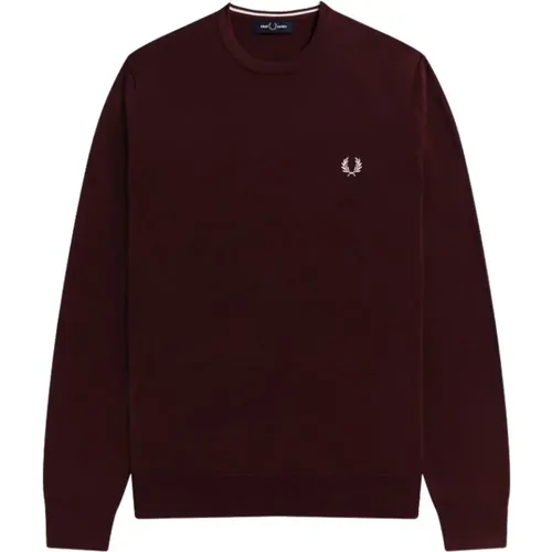 Classic Crew Knit Sweater , male, Sizes: L, S, 2XL, XL, M - Fred Perry - Modalova