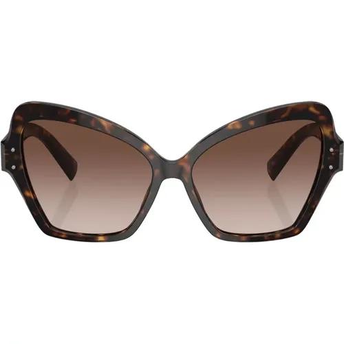 Butterfly Style Sunglasses , female, Sizes: 56 MM - Dolce & Gabbana - Modalova