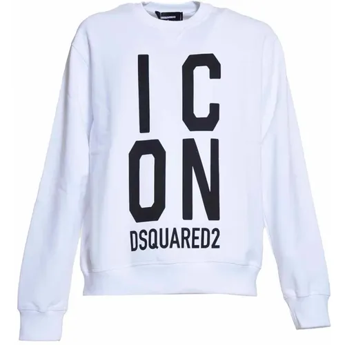 Cotton Sweatshirt with Print , male, Sizes: M, S - Dsquared2 - Modalova