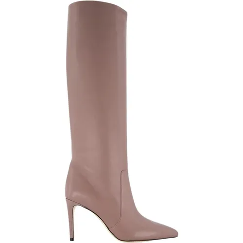 Elegant Leather Knee-High Boots , female, Sizes: 7 UK, 5 UK, 4 UK, 3 UK, 6 UK - Paris Texas - Modalova