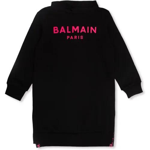 Sweatshirtkleid mit Logo Balmain - Balmain - Modalova