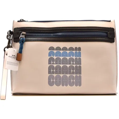 Luxury Cream Leather Handbag Ss21 , female, Sizes: ONE SIZE - Coach - Modalova