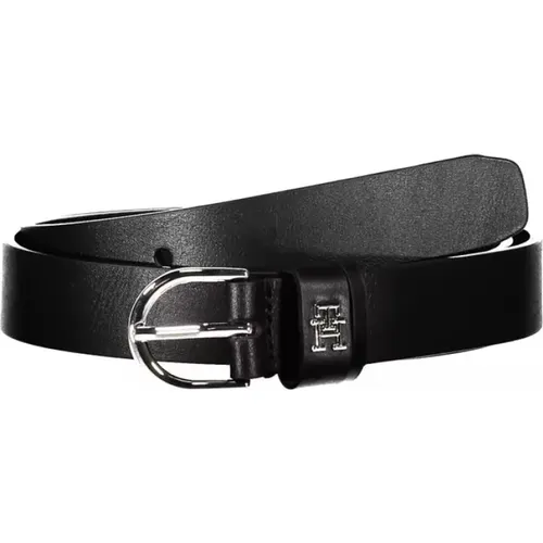 Leather Belt with Metal Buckle , female, Sizes: 70 CM - Tommy Hilfiger - Modalova