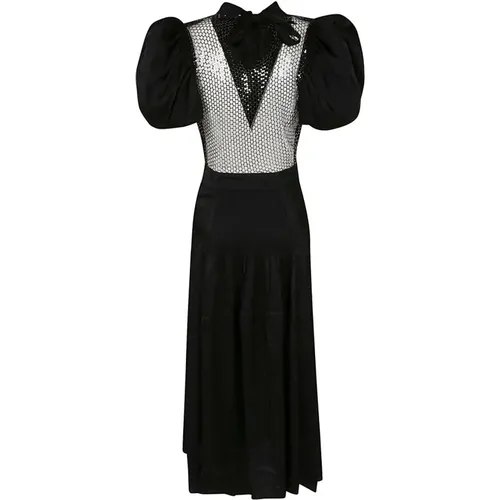 Elegant Midi Dress with Puff Sleeves , female, Sizes: S, L, M - Rotate Birger Christensen - Modalova