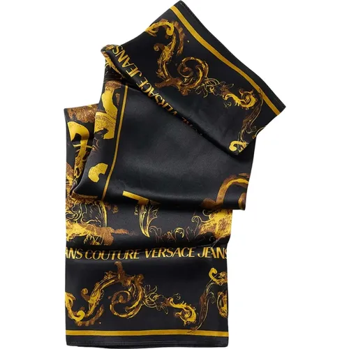 Baroque Silk Scarf , female, Sizes: ONE SIZE - Versace Jeans Couture - Modalova