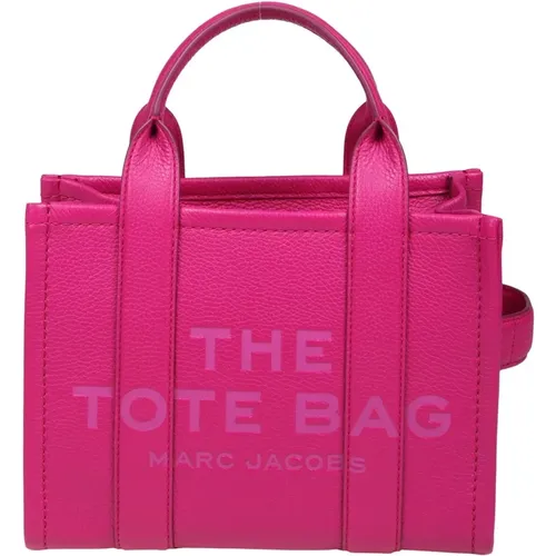 Fucsia Leather Shopper Handbag , female, Sizes: ONE SIZE - Marc Jacobs - Modalova