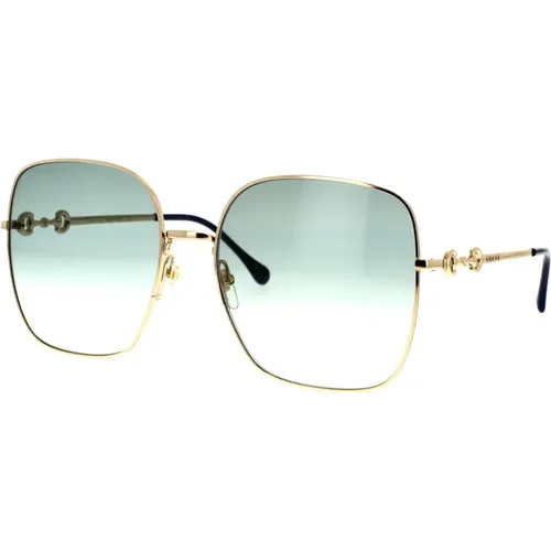 Klassische quadratische Metall-Sonnenbrille - Gucci - Modalova