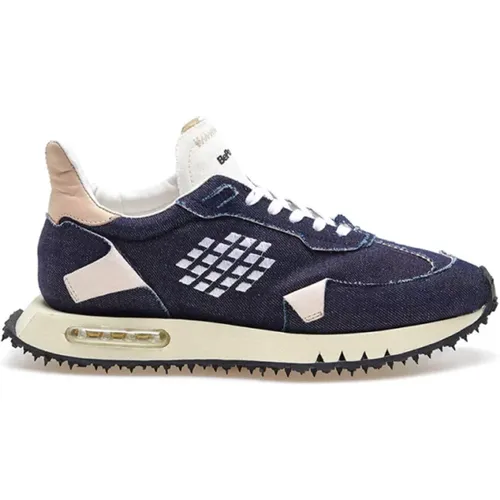 Mens Shoes Sneakers Navy Noos , male, Sizes: 11 UK, 8 UK, 6 UK, 10 UK, 7 UK, 9 UK - Be Positive - Modalova