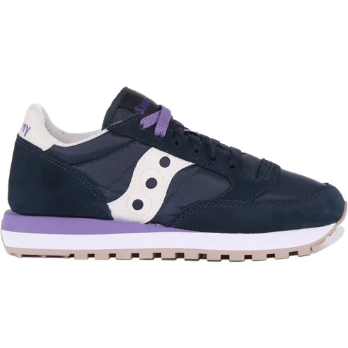 Navy Jazz Original Women Sneakers , female, Sizes: 2 1/2 UK - Saucony - Modalova