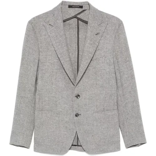 Jackets Grey , male, Sizes: S, XL, M, 3XL - Tagliatore - Modalova