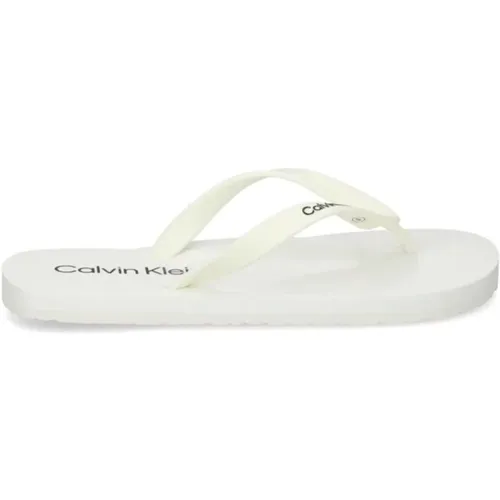 Damen Gummi Flip Flops , Damen, Größe: 44 EU - Calvin Klein - Modalova