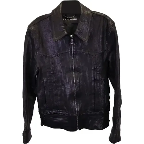Pre-owned Leather outerwear , male, Sizes: 2XS - Dolce & Gabbana Pre-owned - Modalova