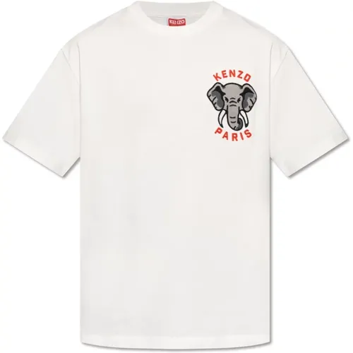 Baumwoll-T-Shirt , Herren, Größe: XL - Kenzo - Modalova