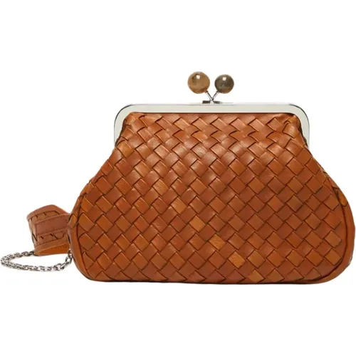 Leather Pasticcino Bag Medium , female, Sizes: ONE SIZE - Max Mara Weekend - Modalova