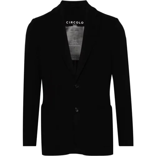 Jacket with Notched Lapels , male, Sizes: L, XS, M, S - Circolo 1901 - Modalova