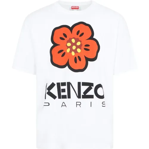 Flower T-Shirt , male, Sizes: 2XL, M, XL, L, S - Kenzo - Modalova