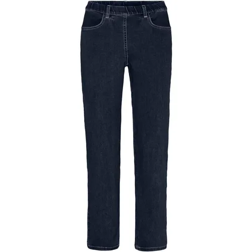 Straight Denim Hose Dunkelblau , Damen, Größe: M - LauRie - Modalova