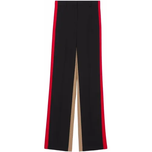 Wool Panelled Pants , female, Sizes: XS - Burberry - Modalova