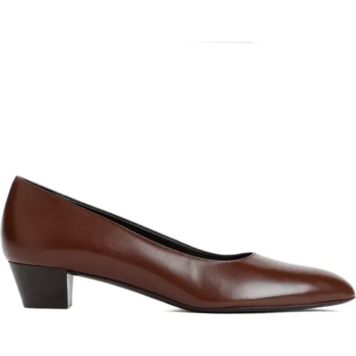 Leather Round Toe Pump , female, Sizes: 3 UK - The Row - Modalova