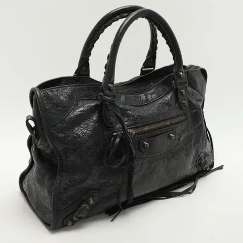 Pre-owned Leather totes , female, Sizes: ONE SIZE - Balenciaga Vintage - Modalova