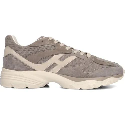 Taupe Combi Sneaker für Herren , Herren, Größe: 42 1/2 EU - Hogan - Modalova